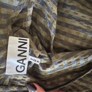Cutest Ganni Checkered Pattern Dress